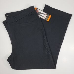 NWT Banana Republic Slim Straight Cropped Pants Women’s 16 Stretch True Black